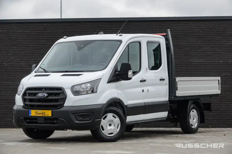 Ford Transit Open Laadbak | L2 | Dubbele Cabine | 2.0Tdci 130Pk | Trend 350 | 7-Persoons 2024 leasen bij DreamLease: foto 1