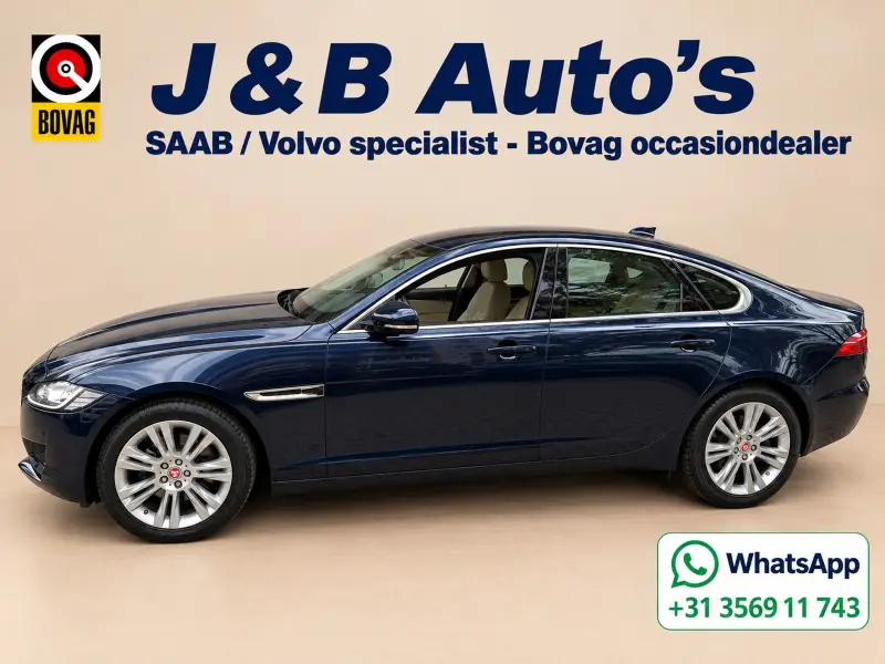 Jaguar XF 2.0 Portfolio Automaat Stuur en stoel verwarming voor Trekhaak afneembaar 2016 leasen bij DreamLease: foto 1