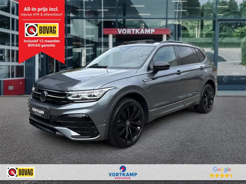 Volkswagen Tiguan Allspace 2.0 TSI 4M R-LINE 7P. LEDER/PANO-DAK/TREKHAAK/STAND-KACHEL/360CAMERA 2022 leasen bij DreamLease: foto 1