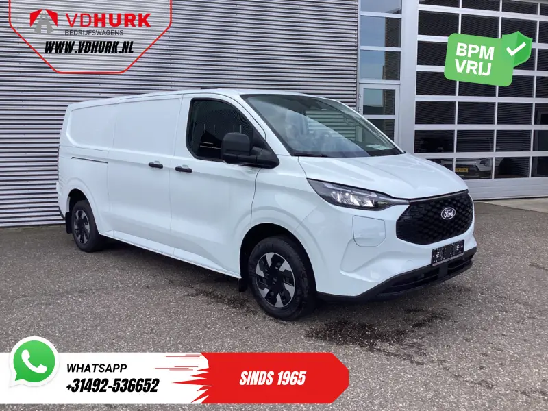Ford E-Transit Custom L2 Trend 71 kWh 370 km WLTP LED/ 2.3t Trekverm./ Standkachel/ Stoelverw./ Carplay/ Camera/ PDC/ Climate/ Trekhaak 2026 leasen bij DreamLease: foto 1