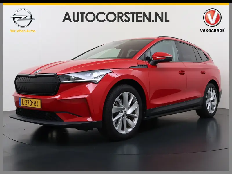 Škoda Enyaq iV 60 SOH 92% Adap.Cruise 360°Camera Stuur+Achterbank+Stoel Verwarming Elek.Stoel+Memory 3-Zone Ecc Elek.Achterklep Apple Carplay Android Auto Navi Pdc 2021 leasen bij DreamLease: foto 1