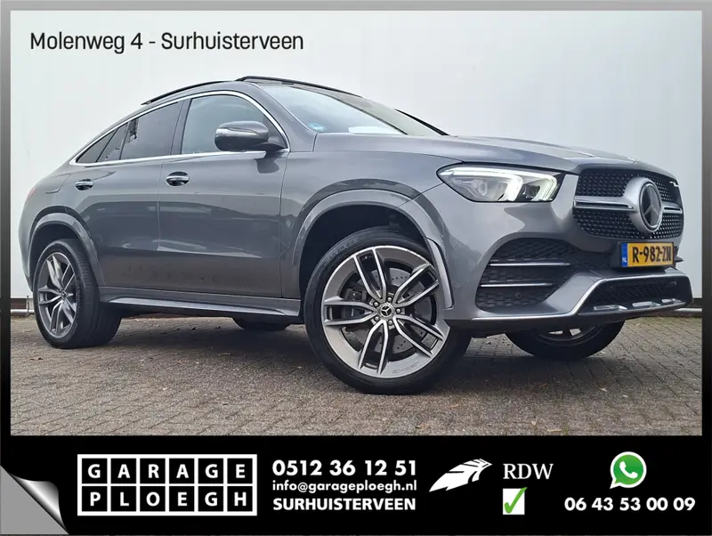 Mercedes-Benz GLE Coupé 350 e 4MATIC Premium Plus AMG Pano Elek.Trekhaak Burmester 360° HUD Stoelverw/ventilatie Luchtvering Voll! 2023 leasen bij DreamLease: foto 1