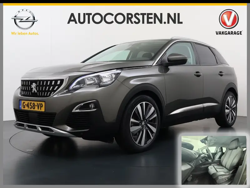 Peugeot 3008 131PK AUT-8 Navi 360°Camera Elektr.Stoel+Geheugen Apple Carplay Android Trekhaak Ergo-Comfort Stoelen Memory Ecc Cruise Control Pdc Blue Premium 2020 leasen bij DreamLease: foto 1
