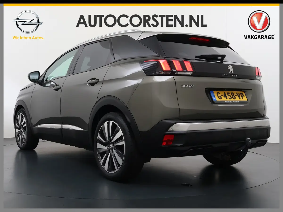 Peugeot 3008 131PK AUT-8 Navi 360°Camera Elektr.Stoel+Geheugen Apple Carplay Android Trekhaak Ergo-Comfort Stoelen Memory Ecc Cruise Control Pdc Blue Premium: foto 2
