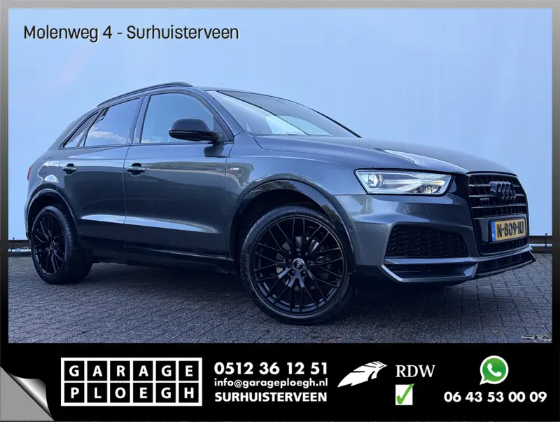 Audi Q3 2.0 TFSI quattro Design S-Line Aut Trekhaak Leer Sportzetels Led Pdc 19Inch Uitstraling! 2017 leasen bij DreamLease: foto 1