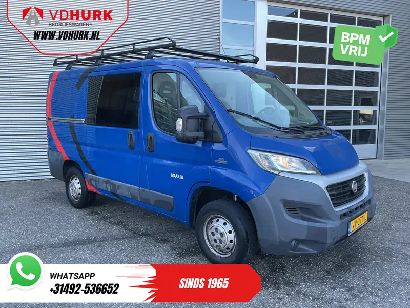 Fiat Ducato 2.0 MJ 120 pk EXPORT APK-04-27'/ Navi/ Climate/ Cruise/ Imperiaal/ Trekhaak/ Bluetooth 2016 leasen bij DreamLease: foto 1