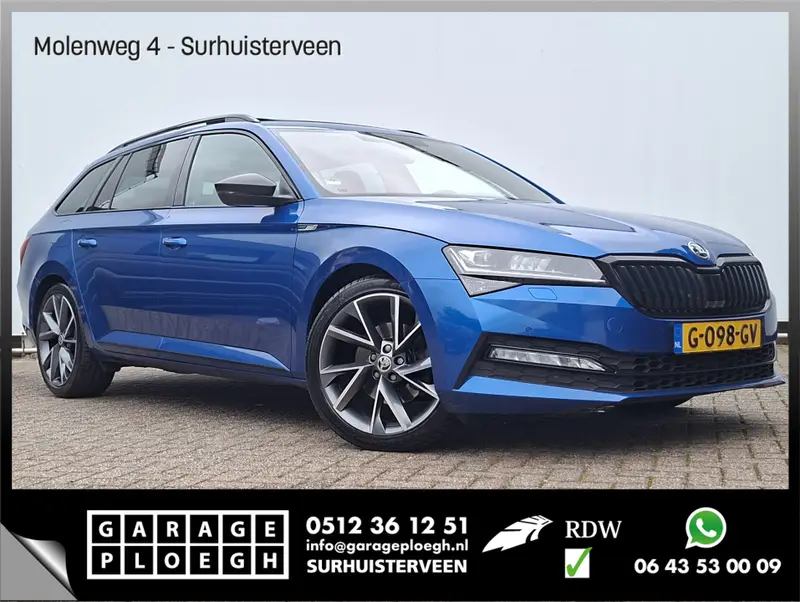Škoda Superb Combi 1.5 TSI ACT Sportline Pano Trekhaak Canton Memory Alcantara Adap.Cruise VOL! 2019 leasen bij DreamLease: foto 1