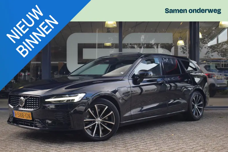 Volvo V60 T6 PHEV AWD Plus Dark LONG RANGE|GOOGLE|ACC|PANORA 2022 leasen bij DreamLease: foto 1