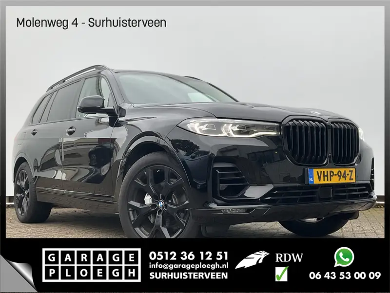 BMW X7 xDrive 30D Van Grijs kenteken High Executive Pano.dak Leer Trekhaak Grijskenteken 2019 leasen bij DreamLease: foto 1