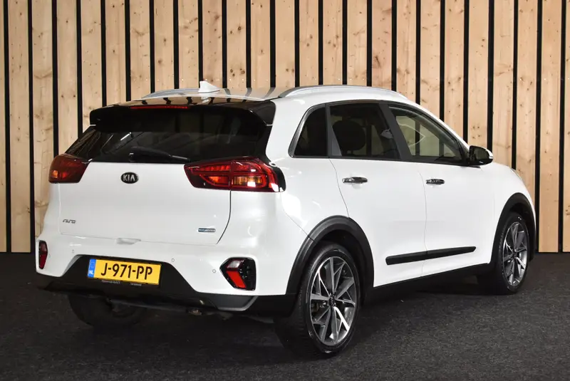 Kia Niro 1.6 GDi Hybrid DynamicPlusLine 122dkm 2e eig. NL-auto Carplay ACC LED Leer 18"4S + Nwe APK 2020 leasen bij DreamLease: foto 2
