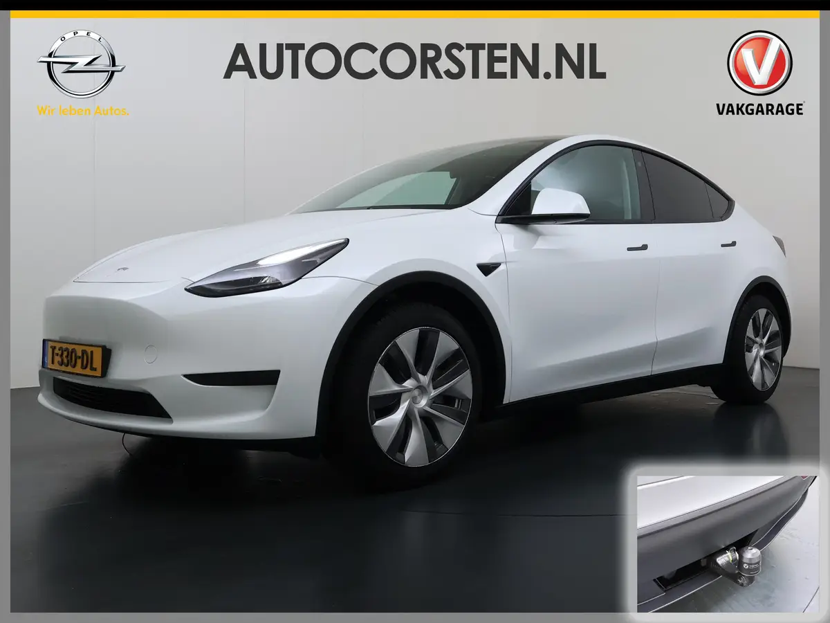 Tesla Model Y RWD 300PK LFP Accu Trekhaak Warmtepomp Leer Navi Ecc Adap.Cruise Panoramadak Camera's: foto 1