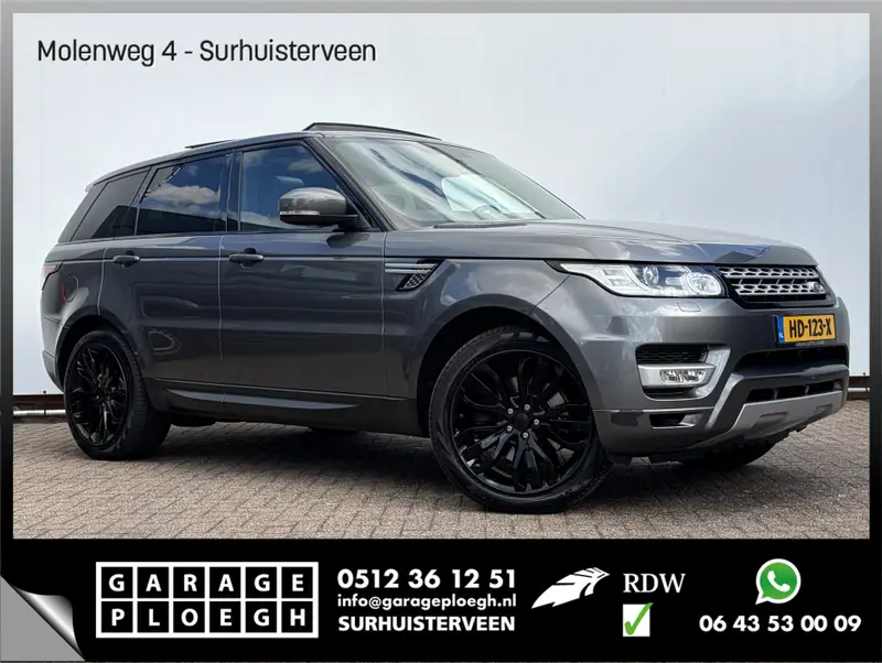 Land Rover Range Rover Sport 3.0 TDV6 HSE Dynamic Trekhaak Pano Meridian Camera Stoel/Stuurverw Voll.Onderhoud! 2014 leasen bij DreamLease: foto 1