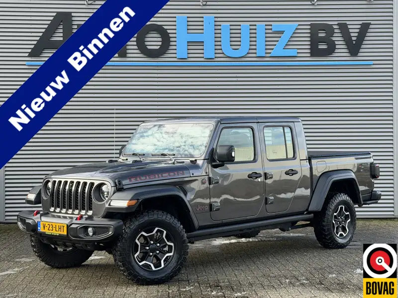 Jeep Gladiator JEEP RUBICON 3.6L V6 5 Zitplaatsen Trekhaak Tonneau cover Carplay Leder LED BTW 2024 leasen bij DreamLease: foto 1