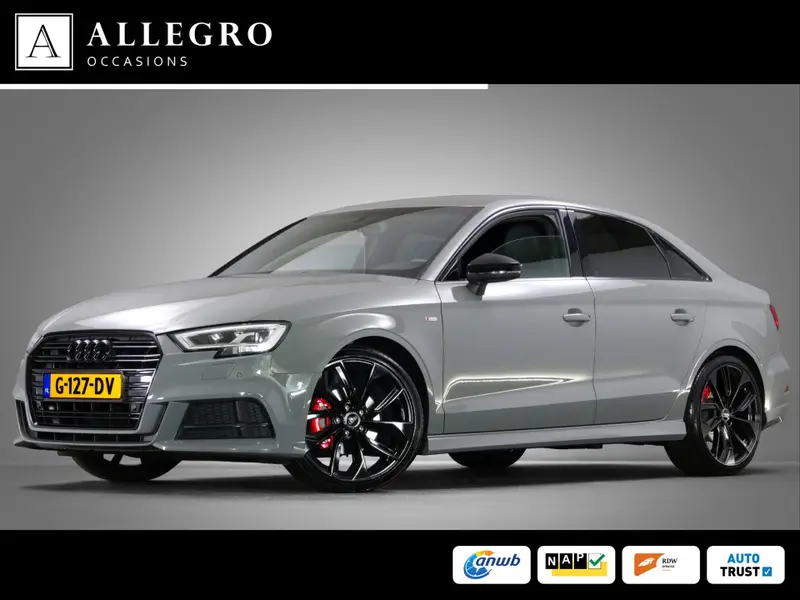Audi A3 Limousine 30 TFSI Sport S-Line Edition (CRUISE CONTROL, CLIMATE CONTROL, NAVIGATIESYSTEEM, SPORTSTOELEN, RODE REMKLAUWEN) 2019 leasen bij DreamLease: foto 1