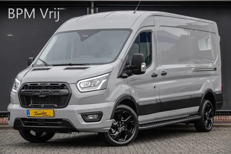 Ford Transit L3H2 | 2.0Tdci 165Pk | 350 | Raptor Edition | 2x Schuifdeur | Nieuw Model | Grey Matter 2024 leasen bij DreamLease: foto 1