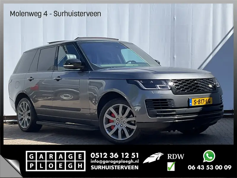 Land Rover Range Rover P400e Vogue Pano Meridian Memory Leer Luchtvering 360° Dealer-Serviced! PHEV 2018 leasen bij DreamLease: foto 1