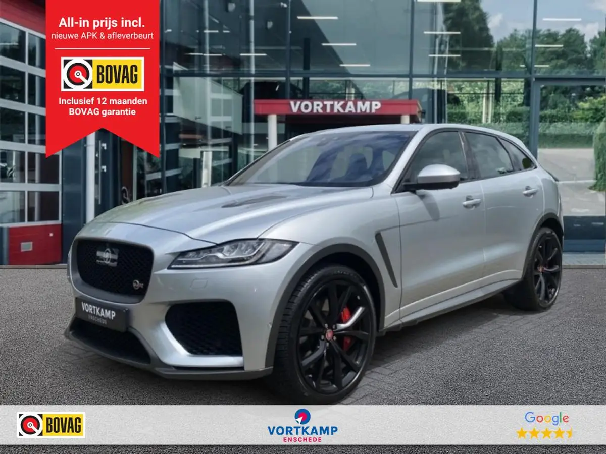 Jaguar F-PACE 5.0 V8 SVR AWD 360-CAM/GLAS-DAK/ELEK-KLEP/MERIDIAN/DIG-DASH/HUD/22INCH: foto 1