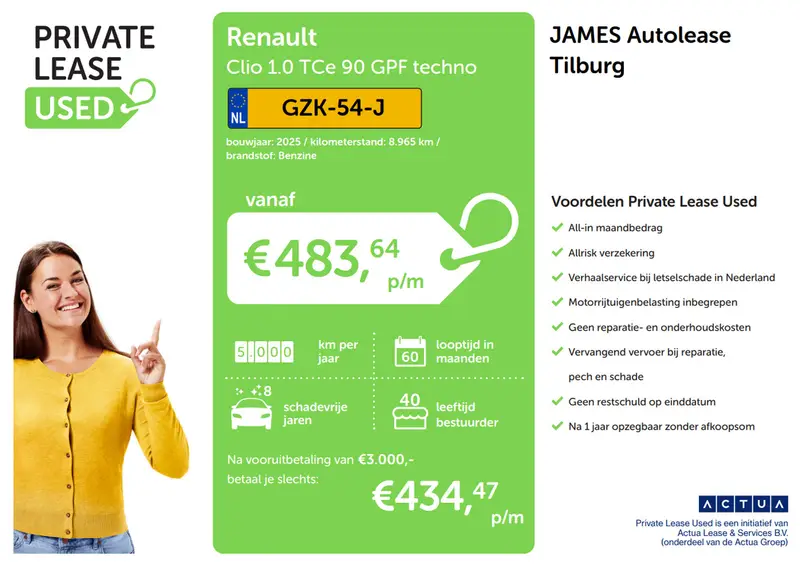 Renault Clio 1.0 TCe 90 GPF techno 2025 leasen bij DreamLease: foto 2