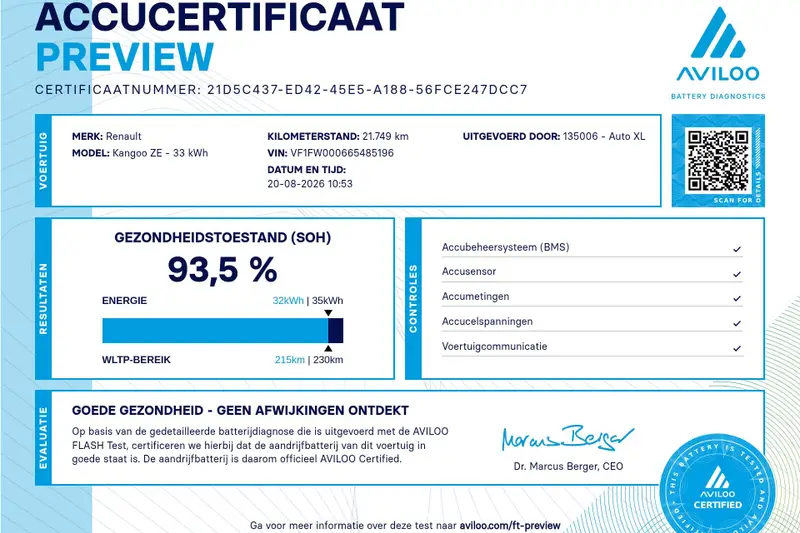 Renault Kangoo Z.E. Maxi XL Koopaccu (94%SOH) 2020 leasen bij DreamLease: foto 2