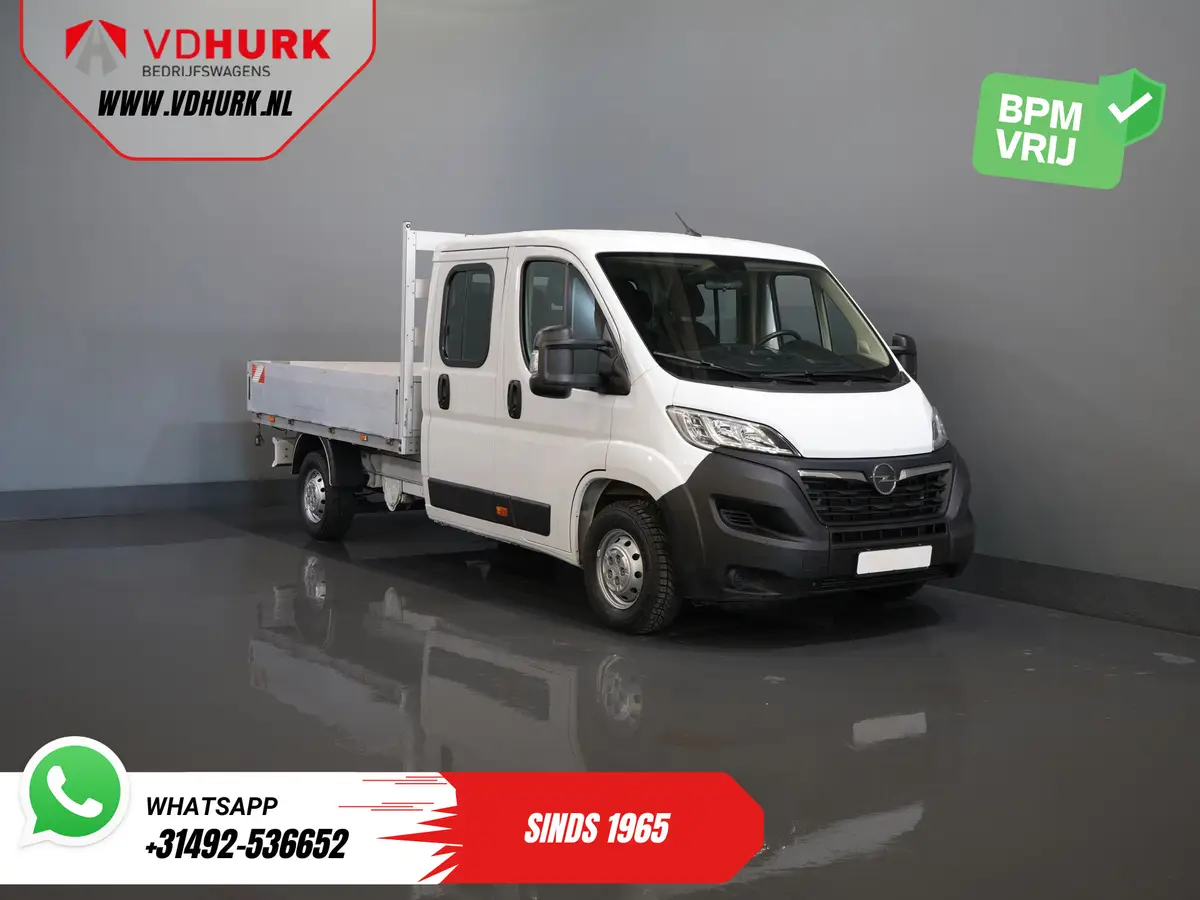 Opel Movano 2.2 140 pk DC Dubbel Cabine Open Laadbak/ 7 Pers./ 2.5t Trekverm./ Cruise/ Airco/ 288x215x35/ Pick up: foto 1