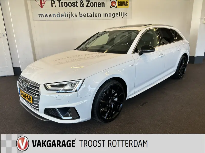 Audi A4 Avant 45 TFSI Sport S line black edition 245PK | Panoramadak | Digital dashboard | Lederen bekleding | Head up display | Adaptieve cruise control | Achteruitrijcamera | Adaptief onderstel | Stoelverwarming v+a | Park assist | Draadloze telefoonlader | Lane assi 2019 leasen bij DreamLease: foto 1