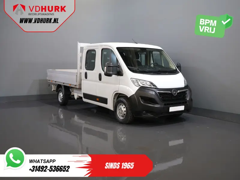 Opel Movano 2.2 140 pk DC Dubbel Cabine Open Laadbak/ 7 Pers./ 2.5t Trekverm./ Cruise/ Airco/ 288x215x35/ Pick up 2024 leasen bij DreamLease: foto 1