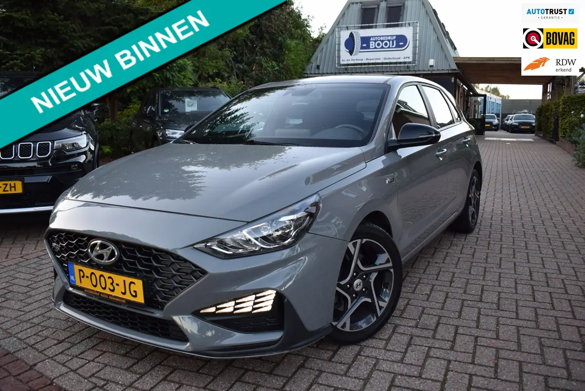 Hyundai i30 120 PK T-GDi MHEV N-LINE AUTOM/CRUISE/NAVI/CARPLAY/AIRCO-ECC/XENON/CAMERA/PDC/BLUETOOTH/LMW 17 INCH/STOEL VERW/USB: foto 1