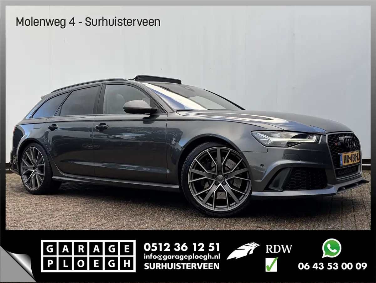 Audi RS6 A6 Avant 4.0 TFSI Quattro Performance 606PK B&O 3D Akrapovic Pano Trekhaak Orig.NL!: foto 1