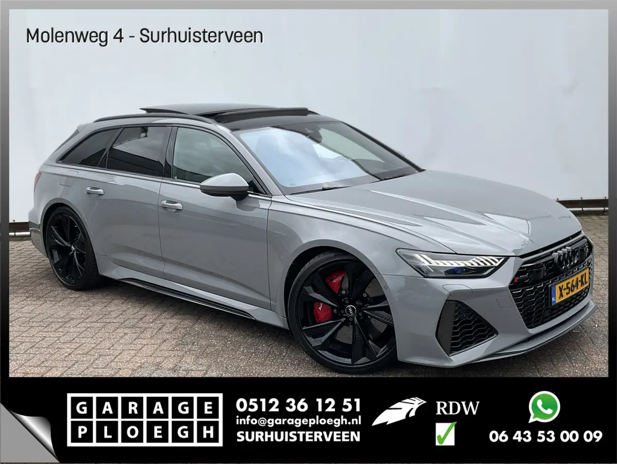 Audi RS6 4.0 TFSI 600PK Ceramic HUD Carbon Nardo 4WS Pano.dak Softclose B&O 360° Dealer-Serviced!: foto 1