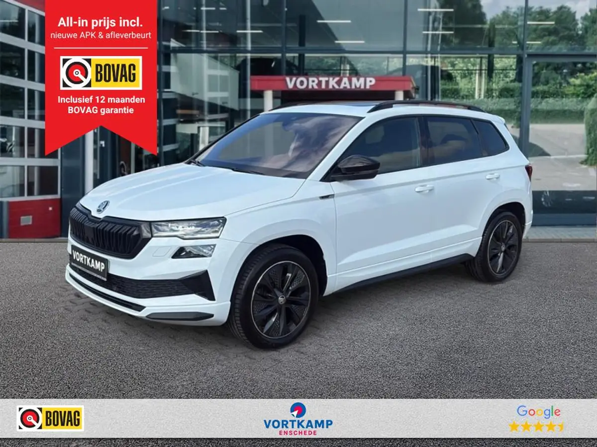 Škoda Karoq 2.0 TDI DSG 4X4 SPORTLINE TREKHAAK/PANO-DAK/CAM/ELEK-KLEP/CRUISE/STOELVERW: foto 1