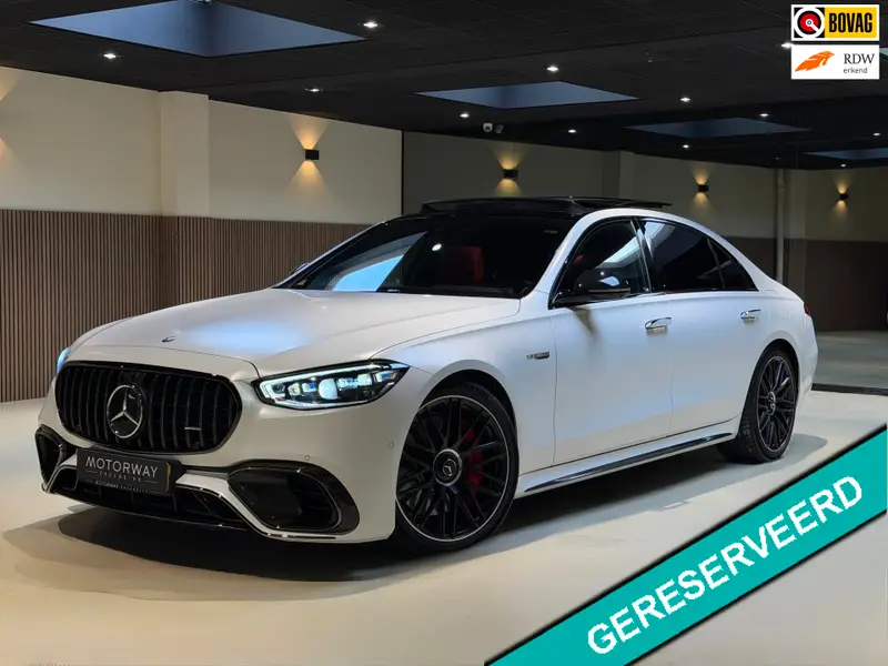 Mercedes-Benz S-Klasse AMG 63 S E Performance|Pano|HUD|Keyless|360|4D Burmester|Massage|Matrix|Chauffeurspakket|Carbon 2024 leasen bij DreamLease: foto 1