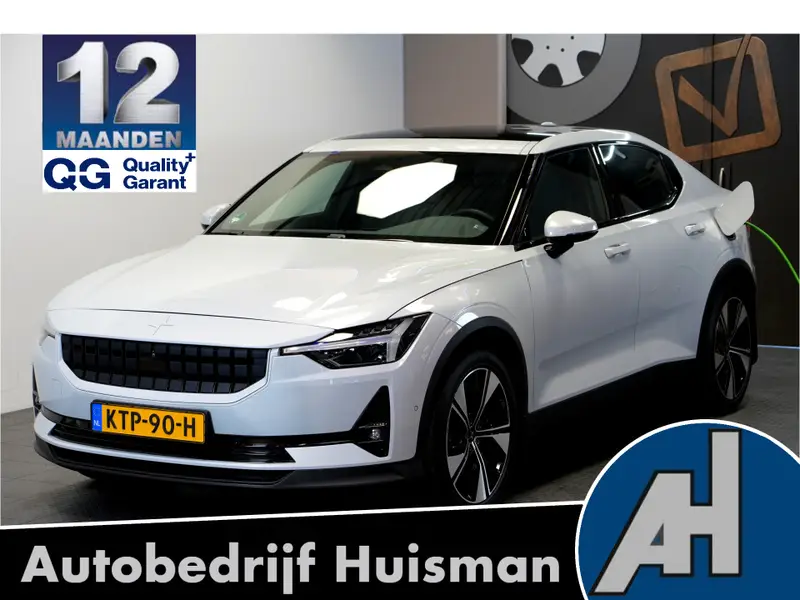 Polestar 2 Long Range Single Motor 78kWh SOH 90% WARMTEPOMP + PIXEL LED + PANORAMADAK + HARMAN/KARDON + PILOT ASSIST + HALFLEDER + STOEL-&STUURVERWARMING + 360 CAMERA + ADAPT.CRUISE + NAVI GOOGLE LIVE + BLIS + LANE ASSIST + 20" LM-VELGEN! 2023 leasen bij DreamLease: foto 1