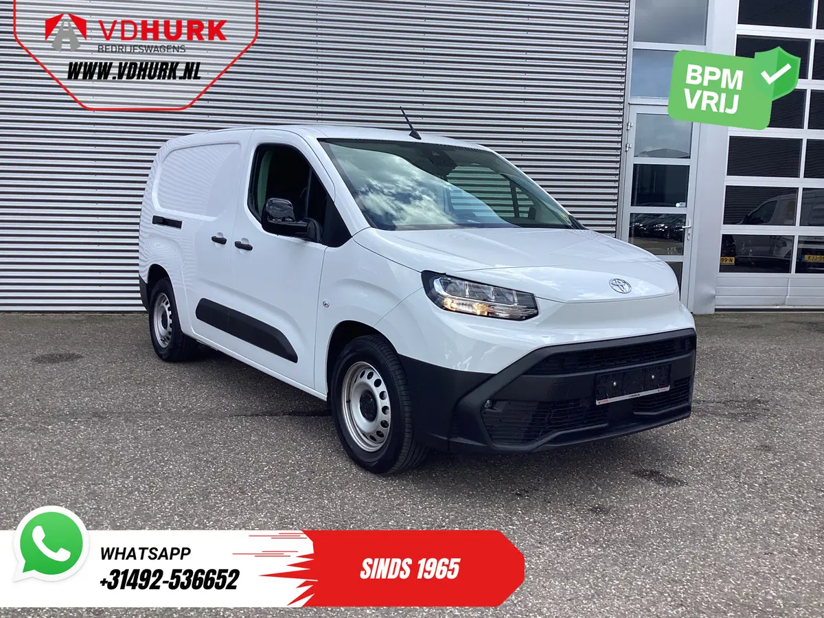 Toyota ProAce e-ProAce City 50 kWh 320 km WLTP L2 3Pers./ LED/ Standkachel/ Stoelverw./ Stuurverw./ Carplay/ Camera/ PDC/ Cruise/ Airco: foto 1
