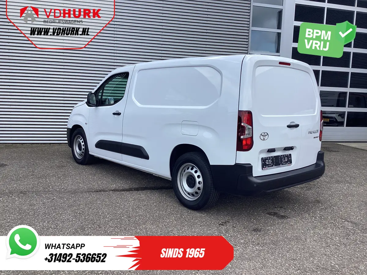 Toyota ProAce e-ProAce City 50 kWh 320 km WLTP L2 3Pers./ LED/ Standkachel/ Stoelverw./ Stuurverw./ Carplay/ Camera/ PDC/ Cruise/ Airco: foto 2