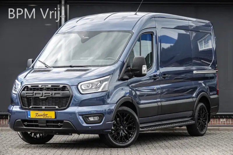 Ford Transit L2H2 | 165Pk A8 Aut. | Raptor Edition | 2x Schuifdeur | Nieuw Model | Chrome Blue 2024 leasen bij DreamLease: foto 1