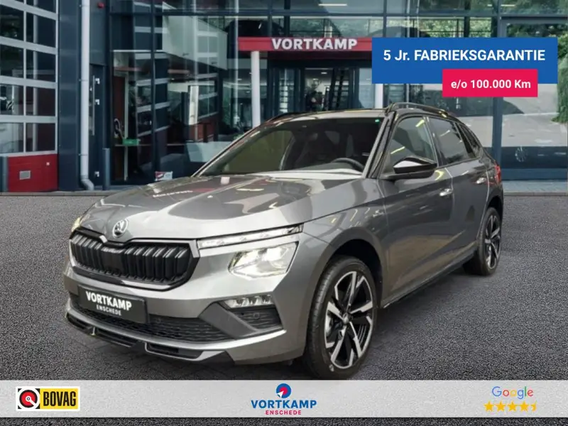Škoda Kamiq 1.0 TSI DSG MONTE CARLO ZWENK.TREKHAAK/GLAS-DAK/STOELVERW/CAMERA 2026 leasen bij DreamLease: foto 1
