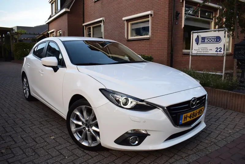 Mazda 3 2.0 TS+ CRUISE/NAVI/AIRCO ECC/BLUETOOTH/6 BAK/PDC V+A/TREKH/LMW 17 INCH/STOEL VERW/BOSE/USB 2016 leasen bij DreamLease: foto 2