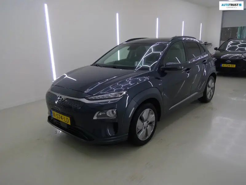 Hyundai Kona EV Limited 64 kWh FASE 3 SOH 100 % ||STOELVRM+VERKOELING|||LANEASSIST|ADAPT.CRUISE|ELEK.STOEL|KEYLESSGO|LEER 2020 leasen bij DreamLease: foto 1