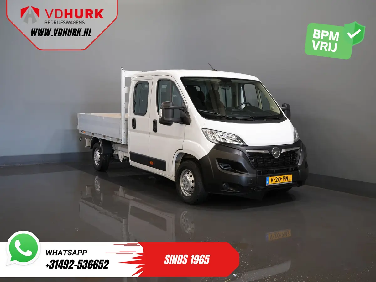 Opel Movano 2.2 140 pk DC Dubbel Cabine Open Laadbak/ 7 Pers./ 2.5t Trekverm./ Cruise/ Airco/ 288x215x35/ Pick up: foto 1
