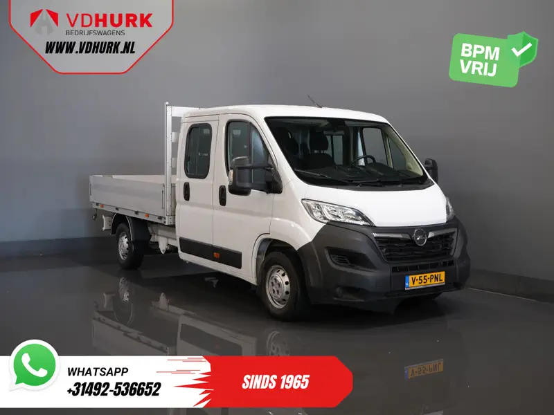 Opel Movano 2.2 140 pk DC Dubbel Cabine Open Laadbak/ 7 Pers./ 2.5t Trekverm./ Cruise/ Airco/ 288x215x35/ Pick up 2024 leasen bij DreamLease: foto 1