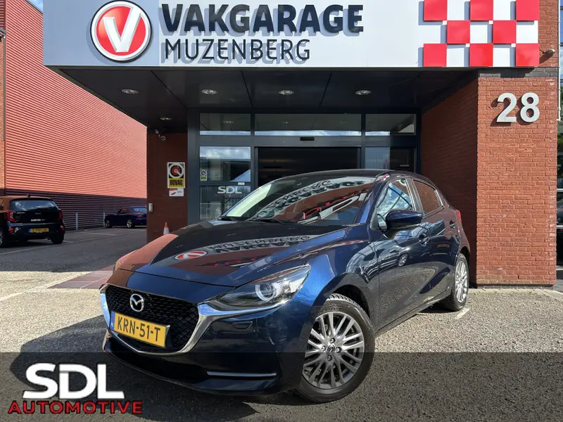 Mazda 2 1.5 Skyactiv-G Signature // LED // DODEHOEK // LEDER-ALCANTARA // CLIMA // STOEL+STUURVERWARMING // NAVI+CARPLAY // 2020 leasen bij DreamLease: foto 1