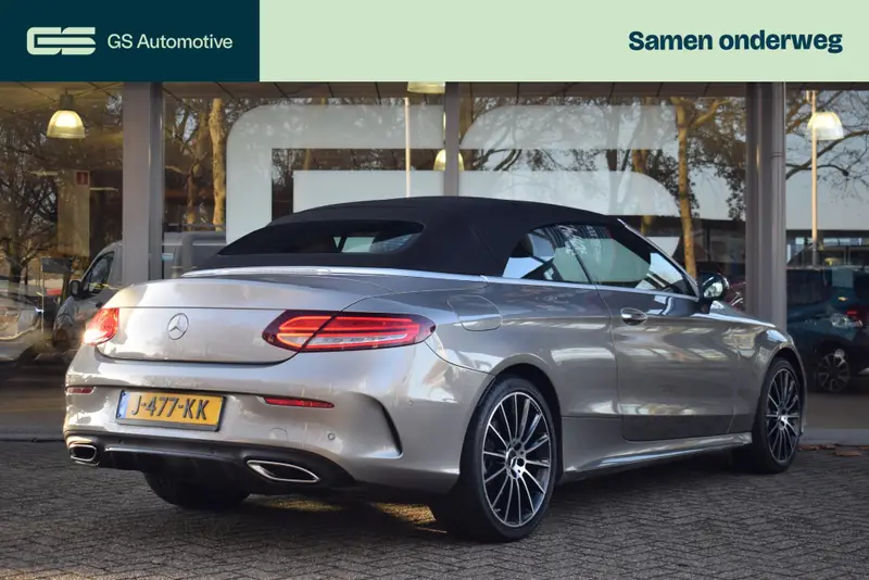 Mercedes-Benz C-Klasse Cabrio 180 AMG Premium Plus BURMESTER|AIRSCARF|360CAM|LED 2020 leasen bij DreamLease: foto 2