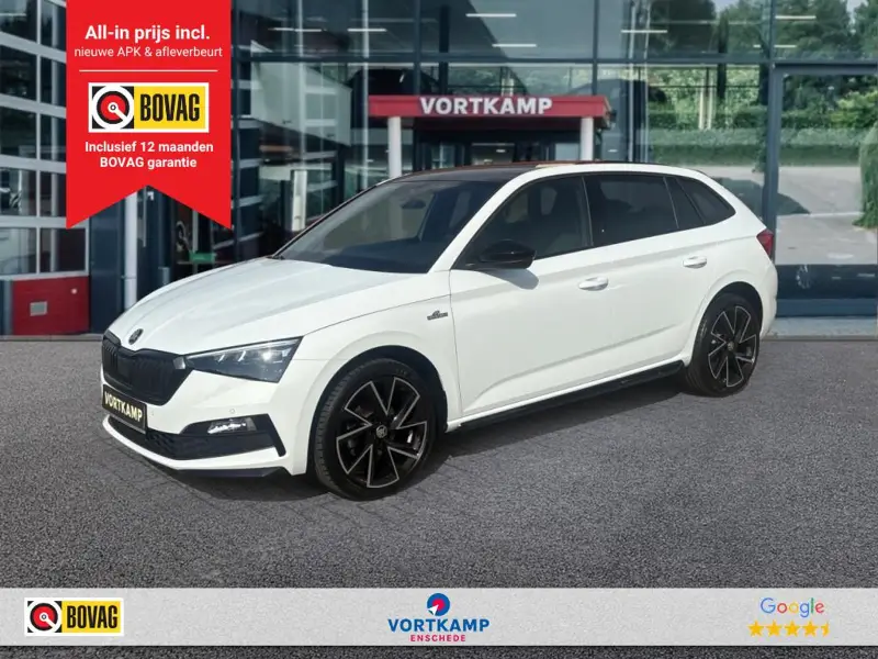 Škoda Scala 1.5 TSI DSG MONTE CARLO GLASDAK/CARPLAY/CRUISE/STOELVERW 2022 leasen bij DreamLease: foto 1