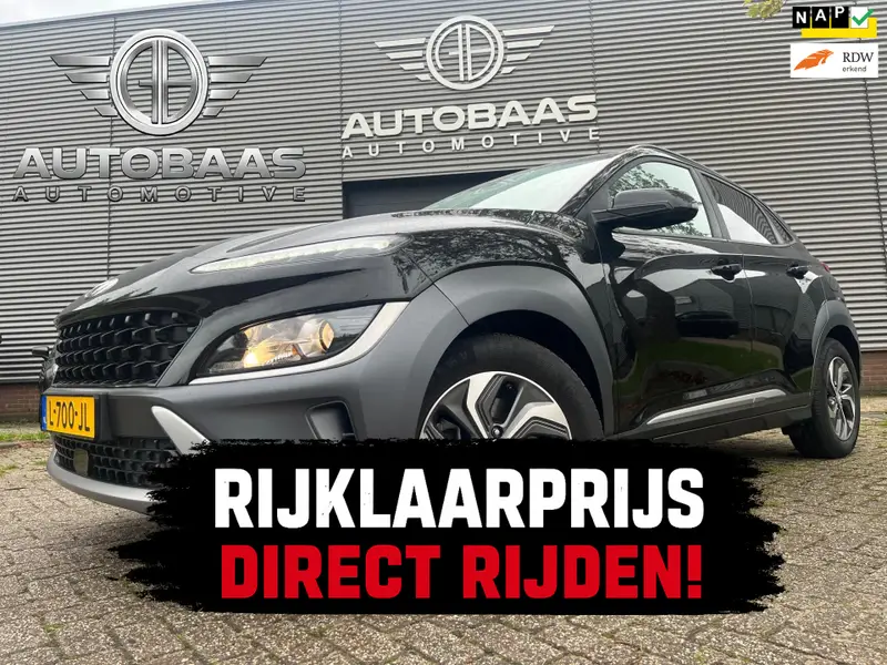 Hyundai Kona 1.6 GDI HEV Fashion AUTOMAAT **APK 07-2027** NL-AUTO+NAP+1EIG+NAVI+TREKHAAK+CAMERA+DIGI DASH+CLIMATE CONTROL+INCL BTW 2021 leasen bij DreamLease: foto 1