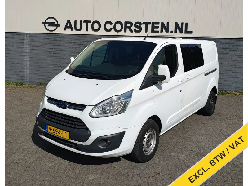 Ford Transit Custom 290 2.0TDCI 131PK L2H1 Euro 6 Dubbele Cabine 6-Persoons 2X Schuifdeur Airco Cruise Control Bluetooth Limited DC 2018 leasen bij DreamLease: foto 1