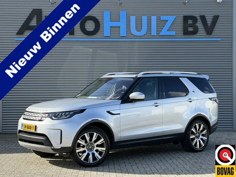 Land Rover Discovery 3.0 Td6 HSE Luxury 7persoons ACC LED Panoramadak Trekhaak Carplay Keyless Entry Stoelverwarming Stuurverwarming 3500 KG Trekgewicht! Head-Up Display Koelkastje 2018 leasen bij DreamLease: foto 1