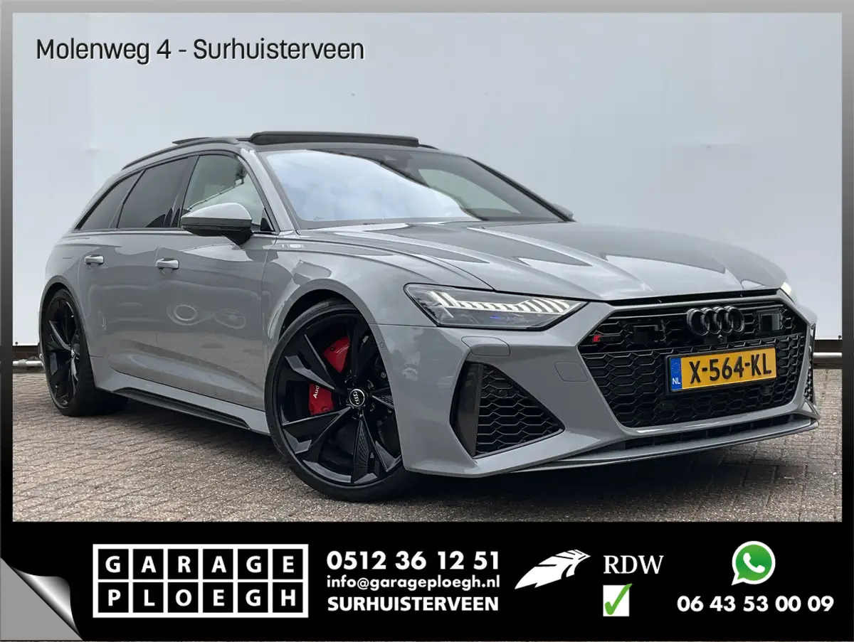 Audi RS6 A 4.0 TFSI 600PK Ceramic HUD Carbon Nardo 4WS Pano.dak Softclose B&O 360° Dealer-Serviced!: foto 1