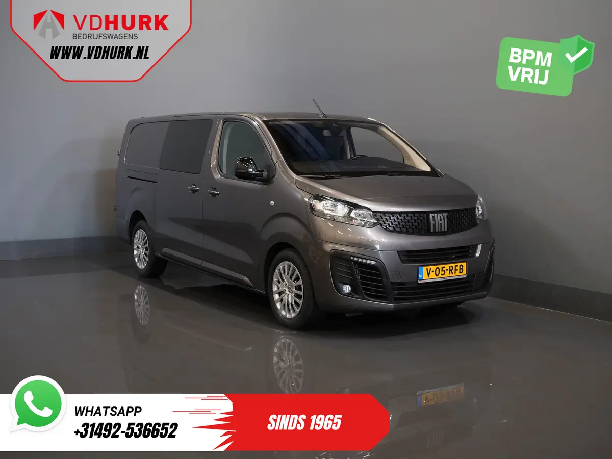Fiat Scudo 2.0 MJ 145 pk DC Dubbel Cabine Adapt.Cruise/ 2x Schuifdeur/ Keyless/ Carplay/ Navi/ 6 Pers./ Climate/ Camera/ PDC: foto 1