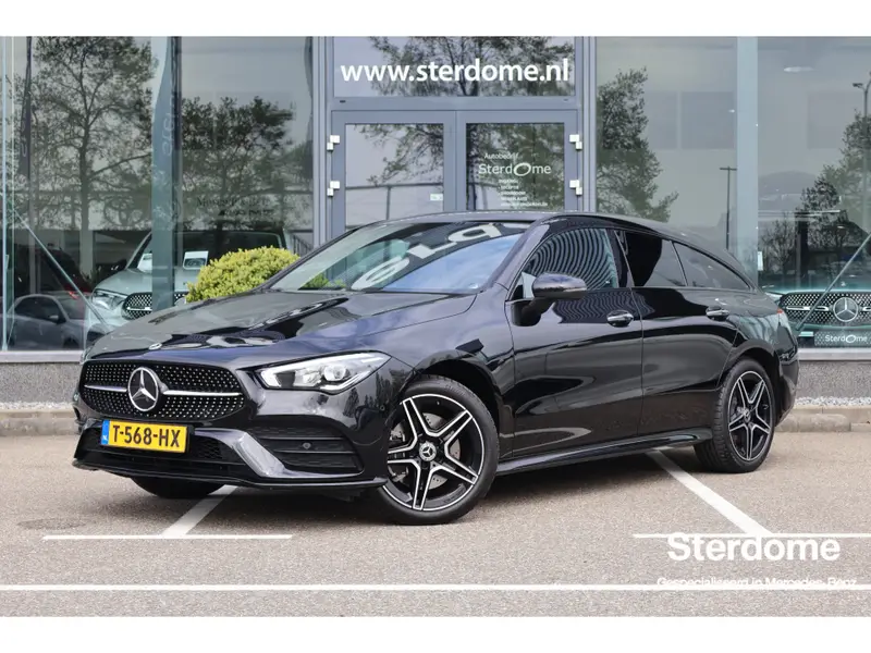 Mercedes-Benz CLA Shooting Brake 250 e AMG Line l MBUX l Camera l Tempomaat l Sfeerverlichting l LED l Keyless Go l Night pakket l Dodehoek assistent l Elekt. bed. Achterklep l Spiegel pakket l 2023 leasen bij DreamLease: foto 1