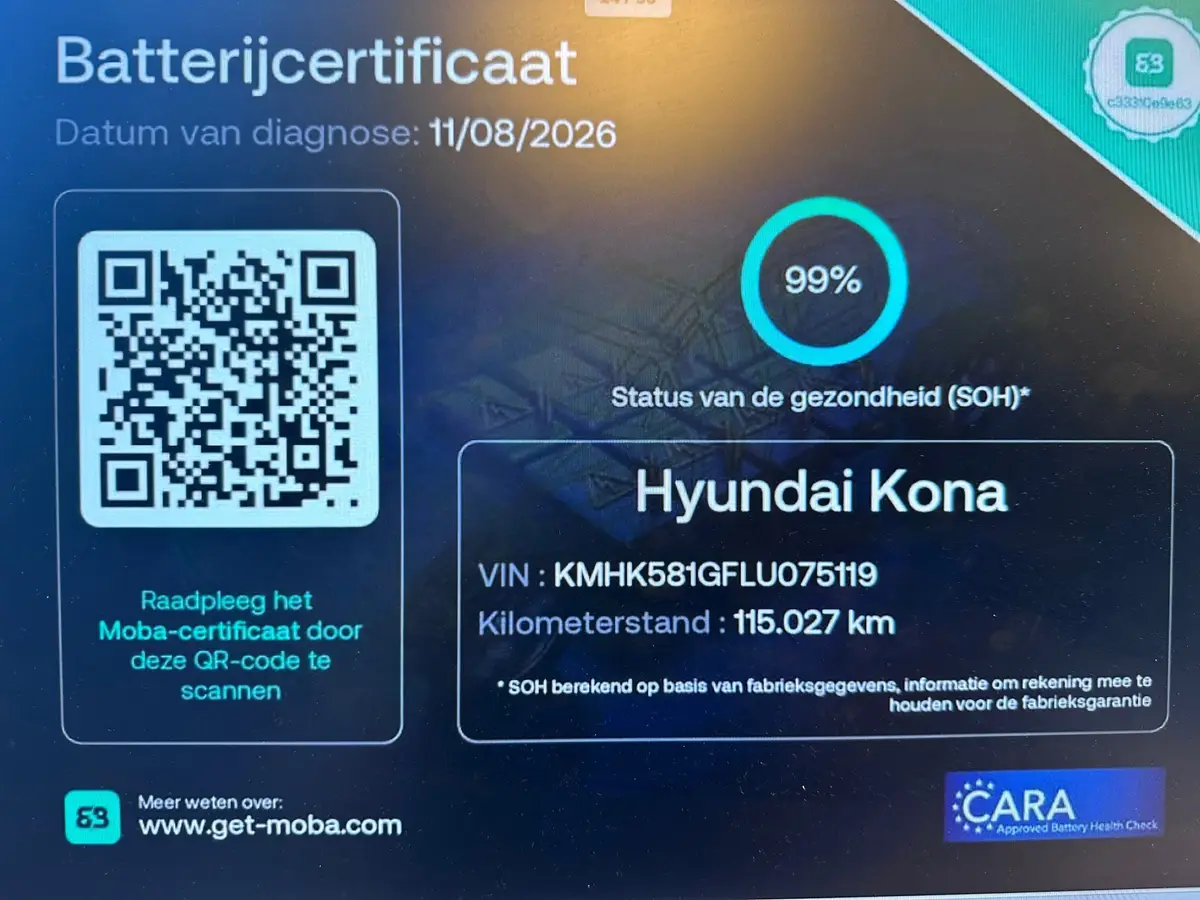 Hyundai Kona EV Premium 64 kWh WPOMP TREKHAAK SOH 99% 1 EIG DEALER OND HEAD-UP: foto 2